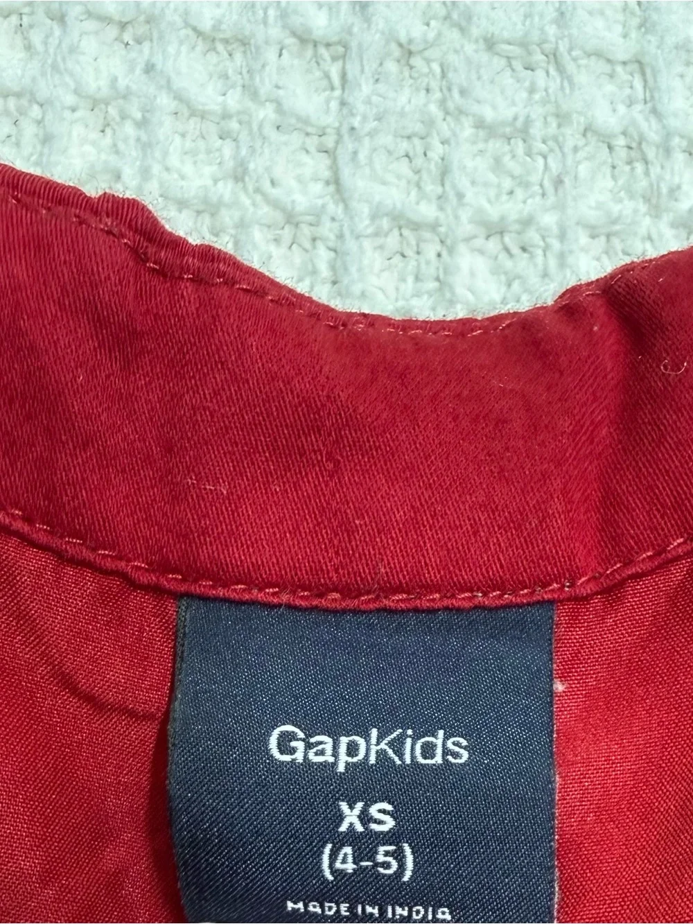 GAP Red Ruffle Hem Girls Formal Dress